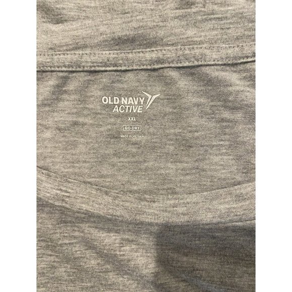 Gray active T- Shirt Go Dry short sleeve round neck elastic sides size 2XL - Picture 7 of 7